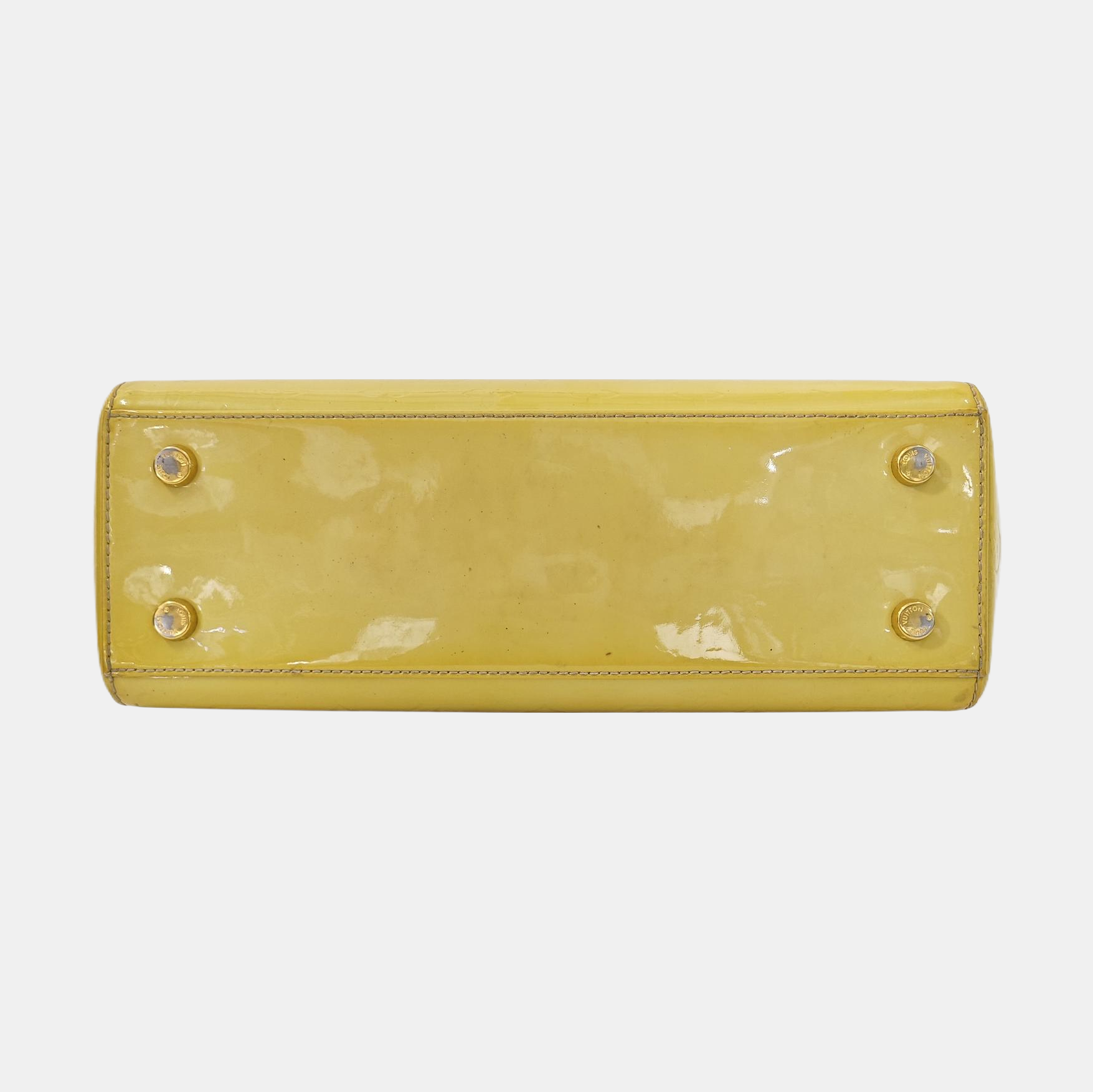 BREA MM Monogram Patent Leather Yellow