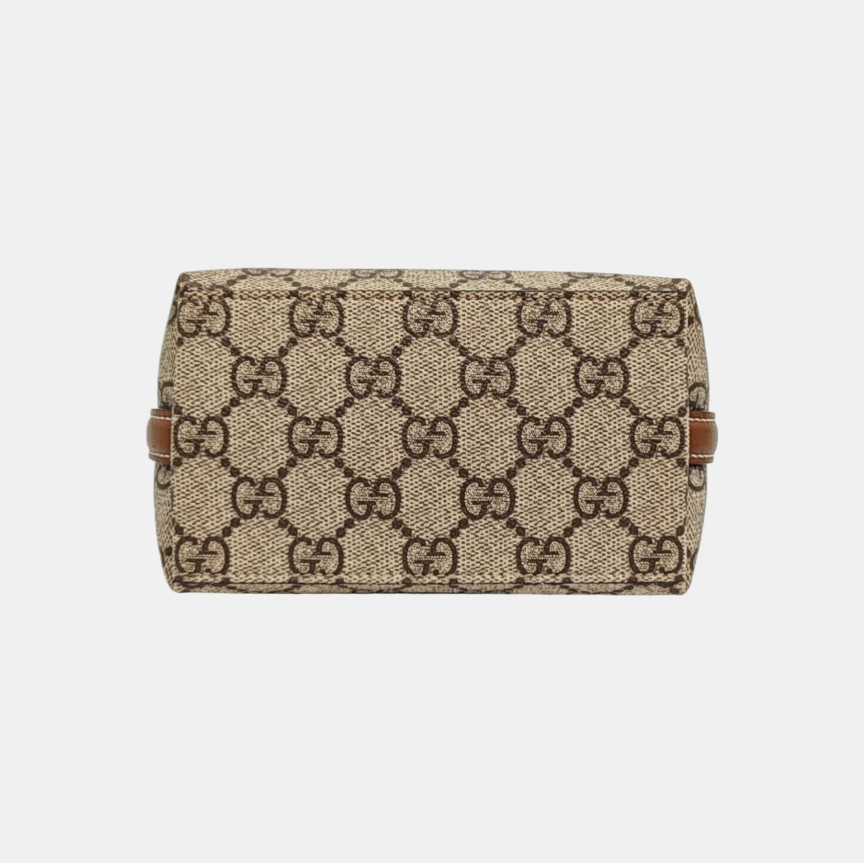 GG Emblem Monogram Coated Canvas Beige