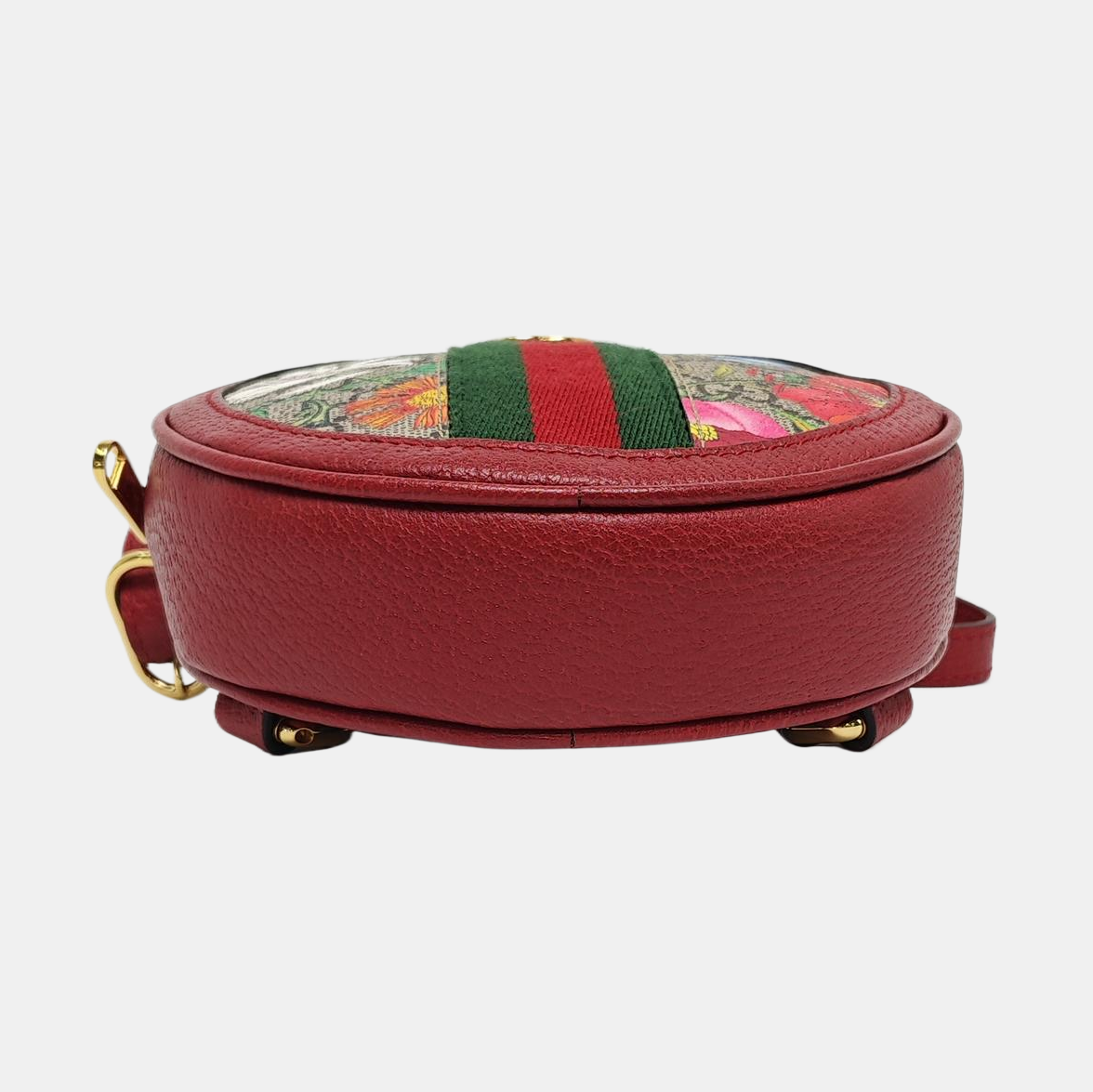 Ophidia Mini Monogram Coated Canvas Red
