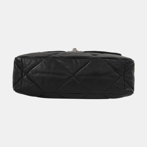 CHANEL 19 Large Quilted Lambskin Black
