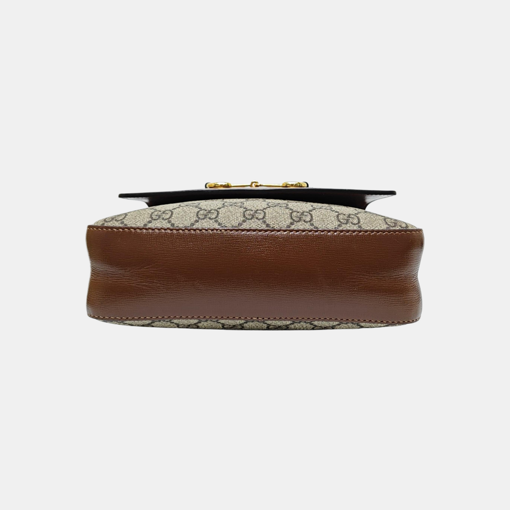 Horsebit 1955 Small Coated Canvas Beige