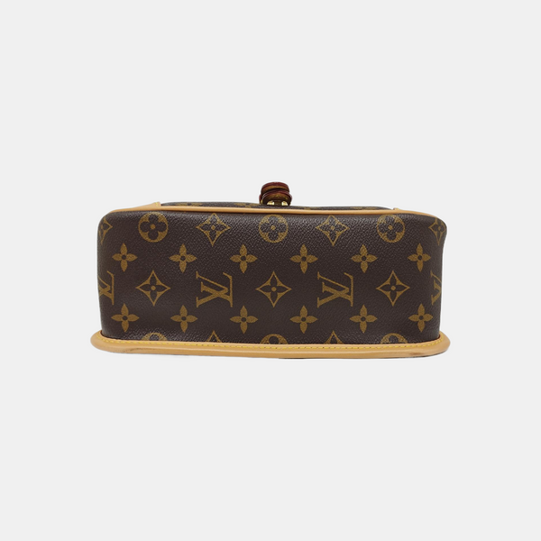 DIANE Monogram Coated Canvas Brown