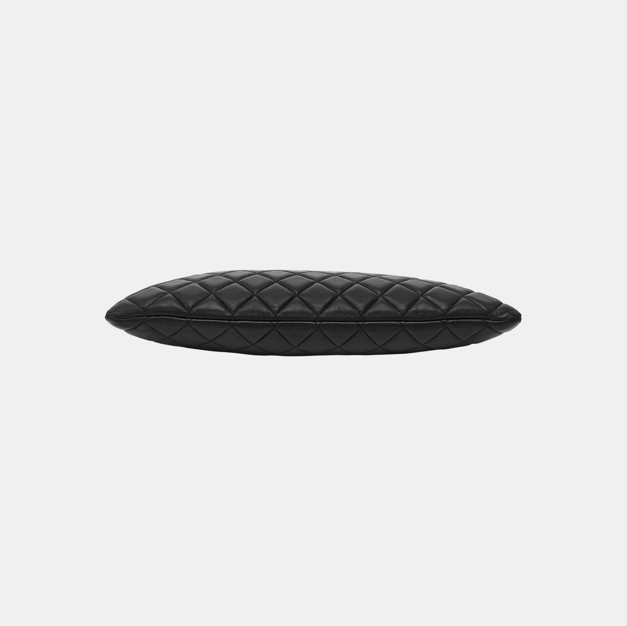Quilted Lambskin Clutch Black