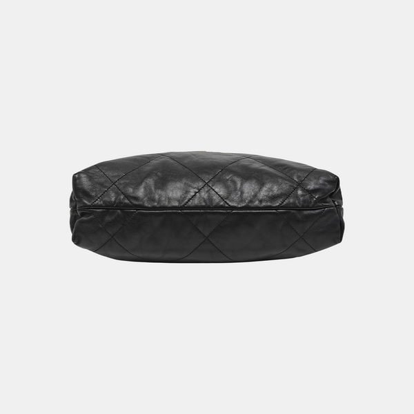 CHANEL 22 Small Quilted Calfskin Black