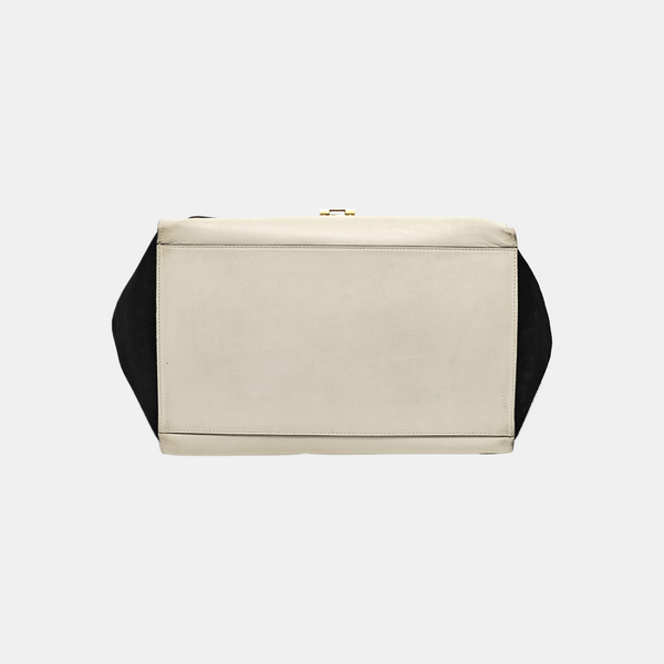 TRAPEZE Medium Calfskin White