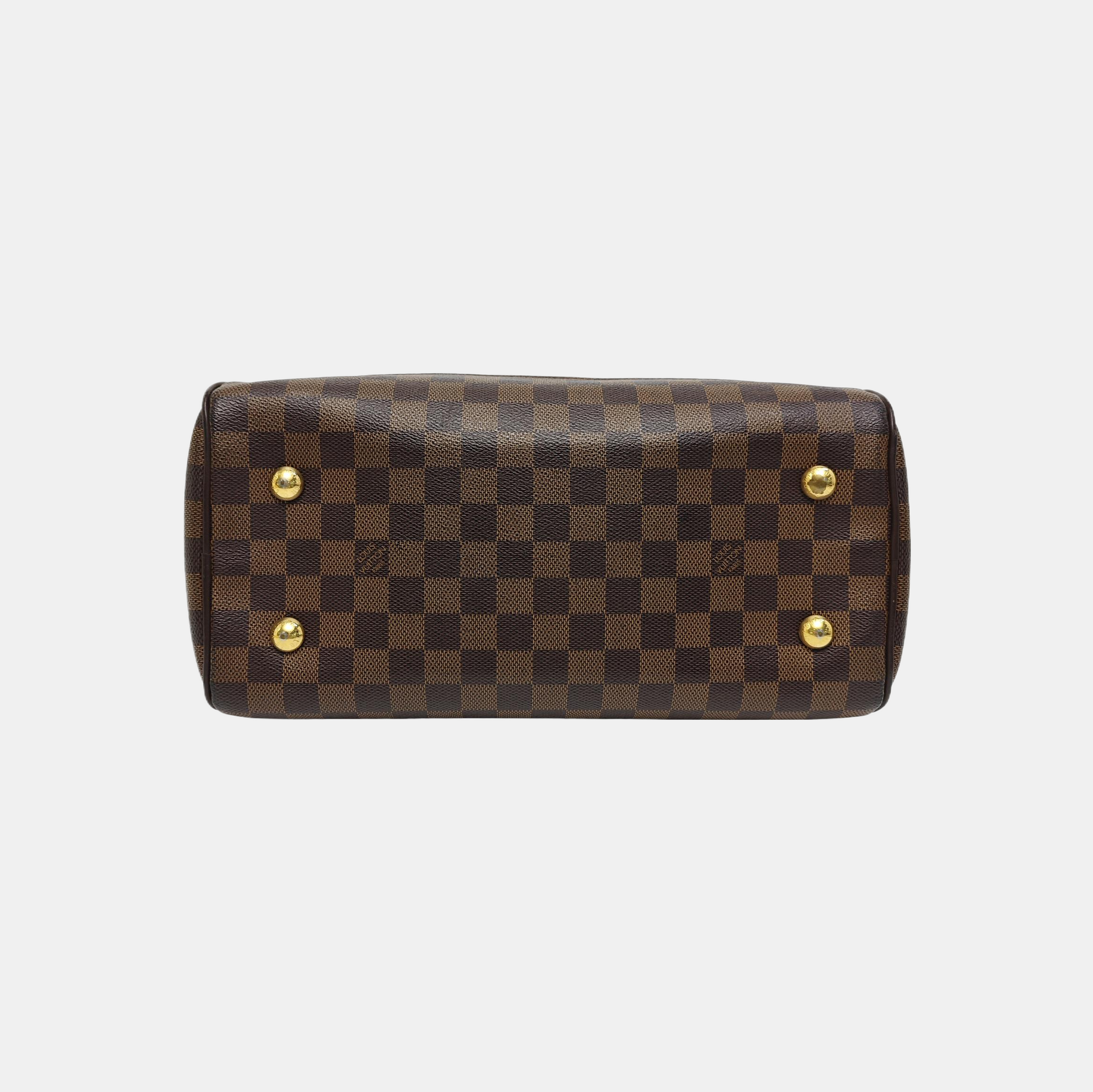 DUOMO Damier Ebene Coated Canvas Brown