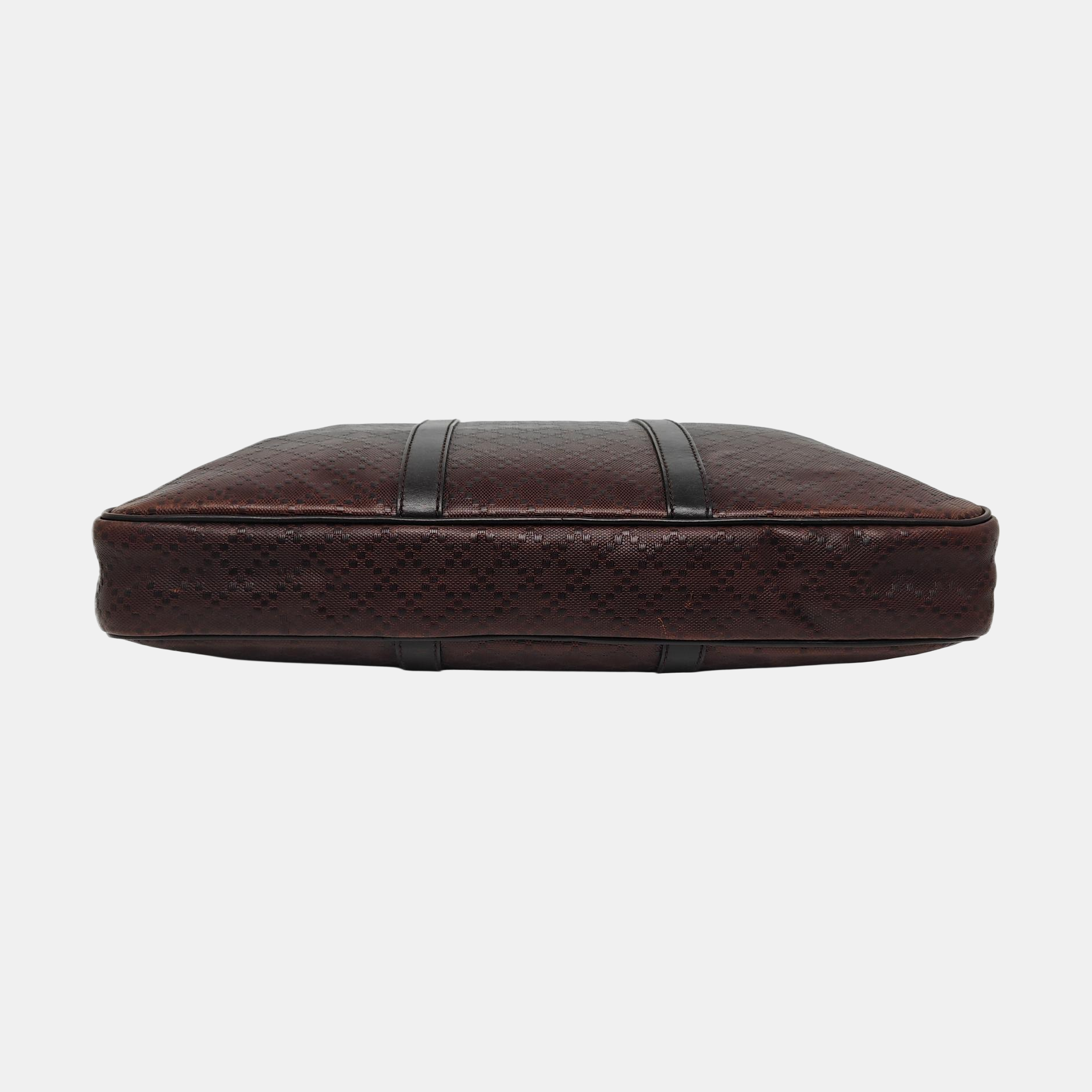 Calfskin Top Handle Bag Brown