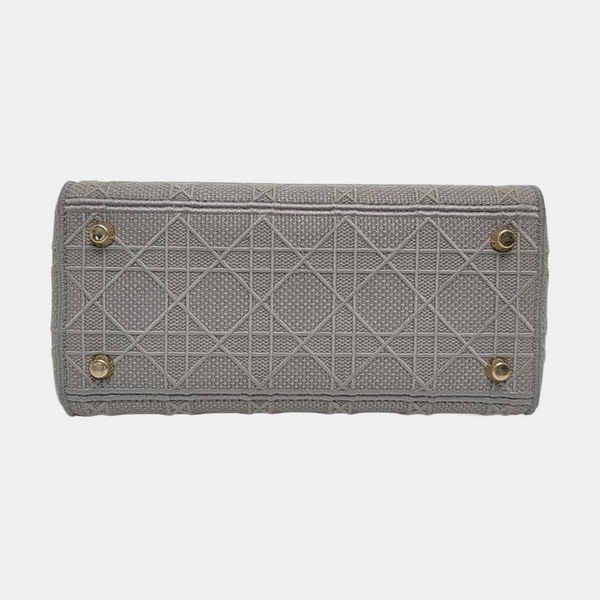 Lady D-Lite Cannage Canvas Gray