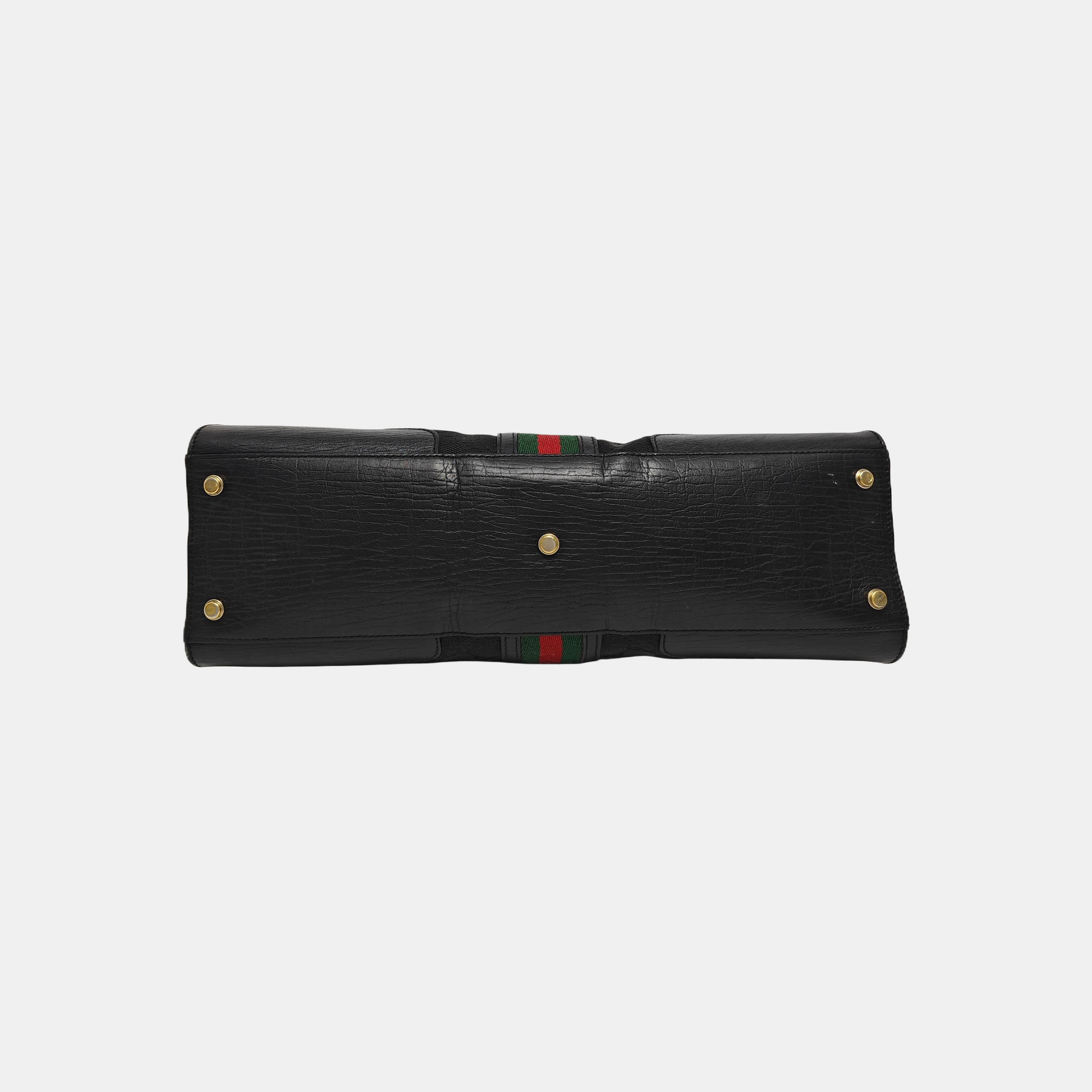 Monogram Canvas Top Handle Bag Black