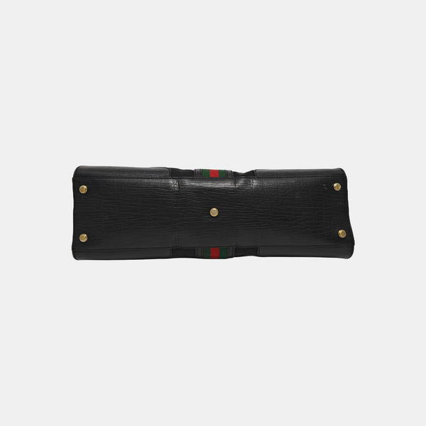 Monogram Canvas Top Handle Bag Black