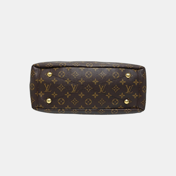 PALLAS MM Monogram Coated Canvas Brown