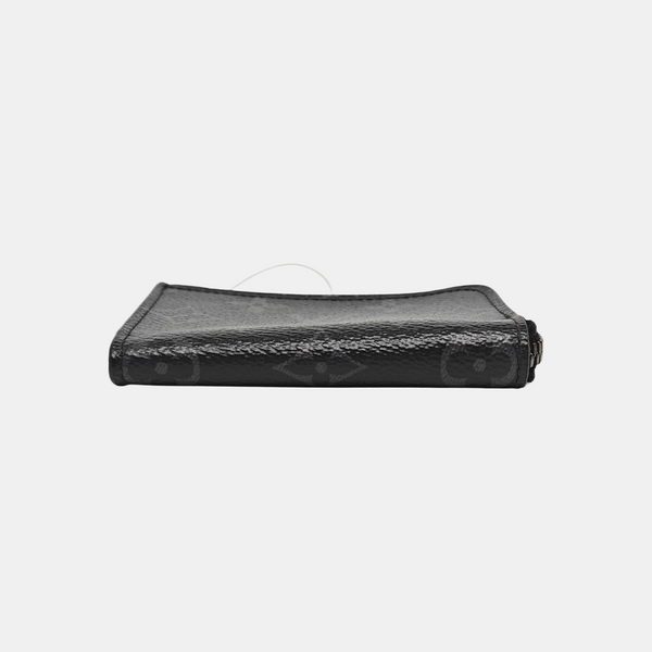 ZIPPY Monogram Coated Canvas Black Wallet