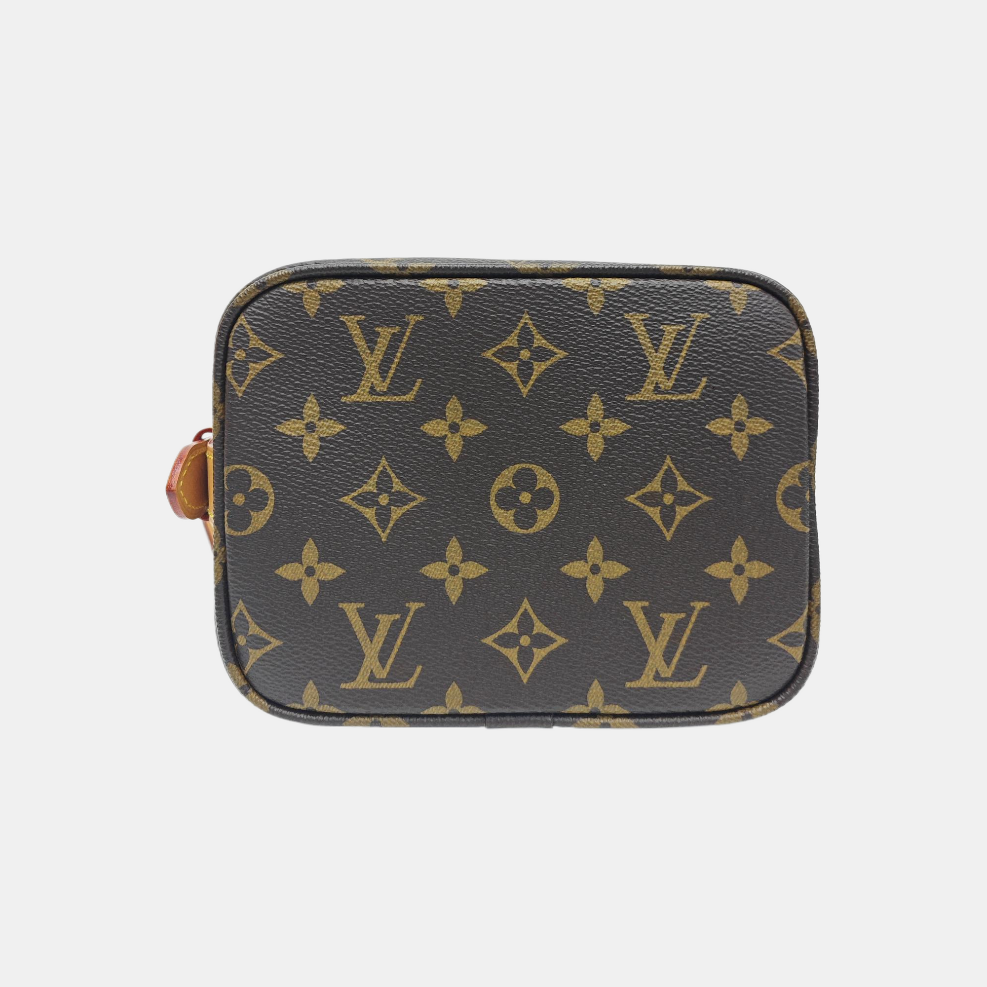 ALL IN Monogram Coated Canvas Brown