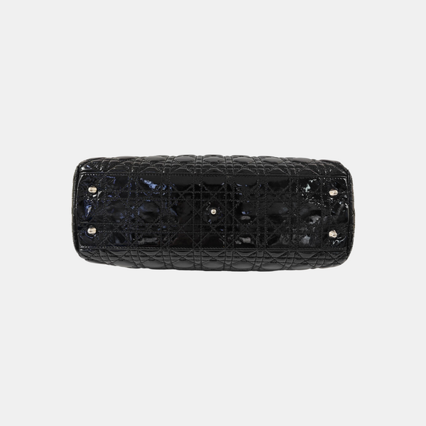 Dior Soft Cannage Patent Leather Black