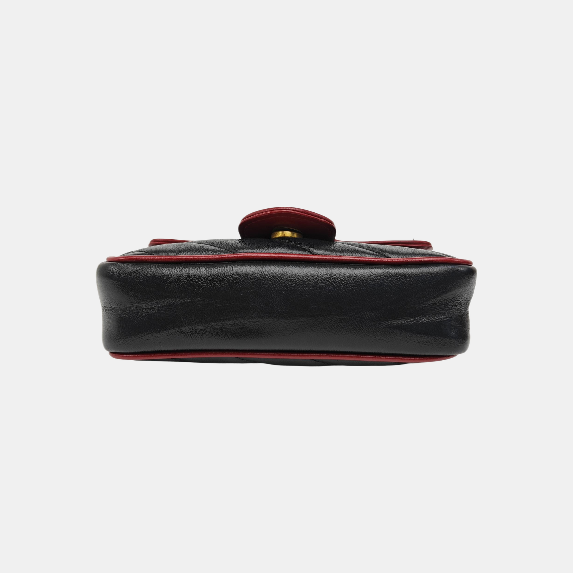 GG Marmont Super Mini Quilted Calfskin Black