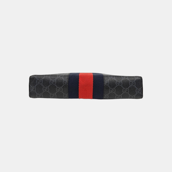 GG Supreme Monogram Coated Canvas Gray