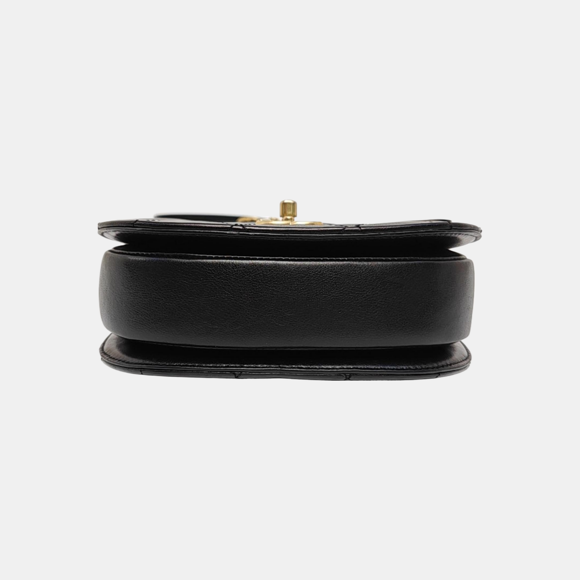 Calfskin Crossbody Bag Black