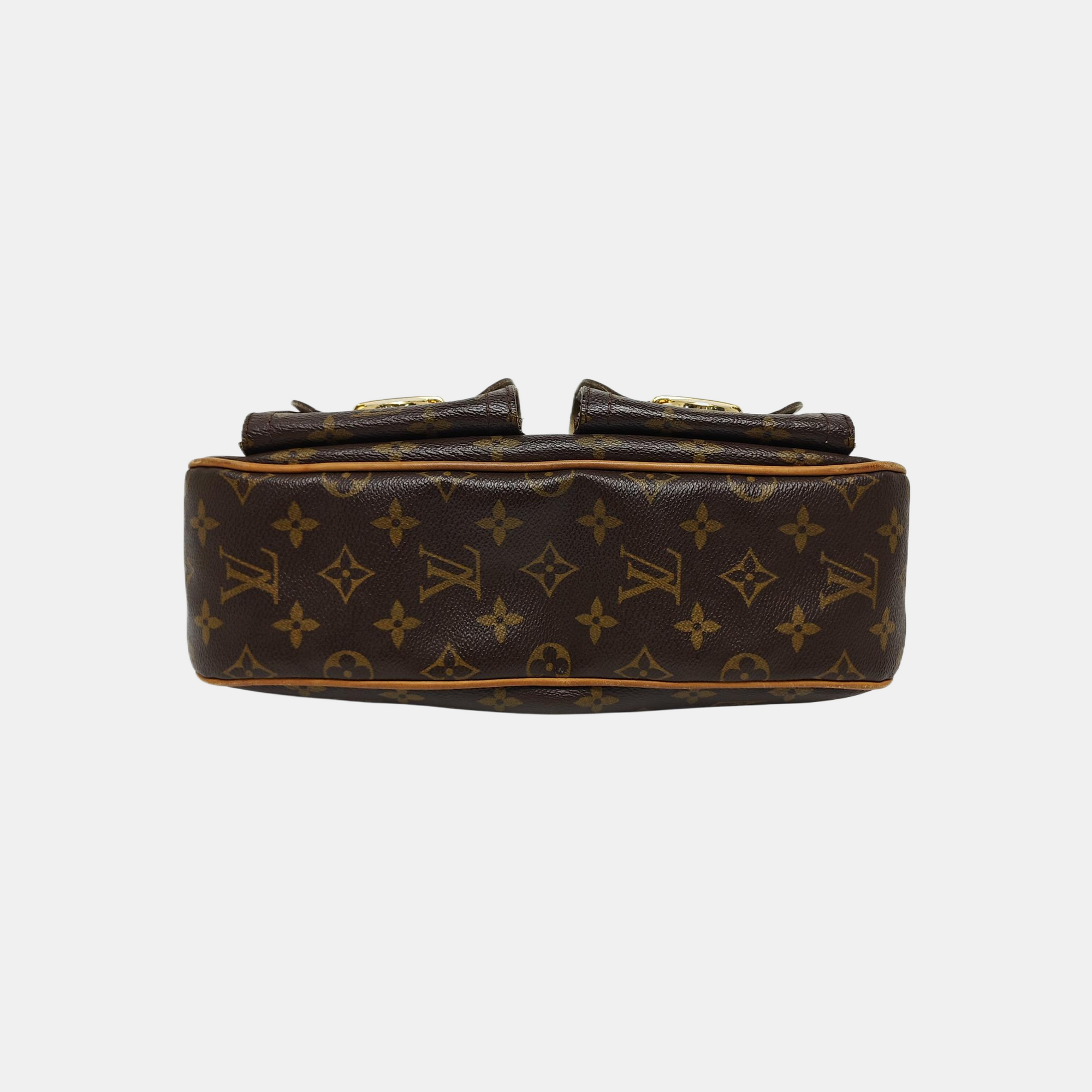 HUDSON GM Monogram Coated Canvas Brown