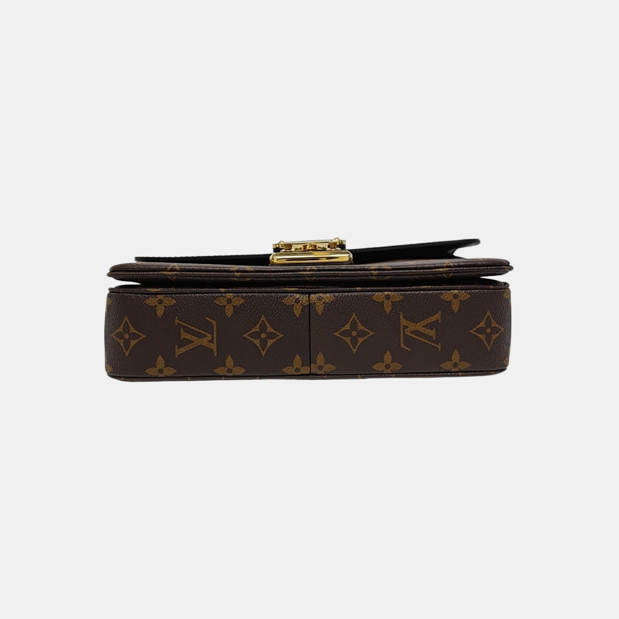 MARCEAU Monogram Coated Canvas Brown