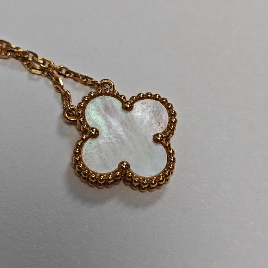 Vintage Alhambra 18k Gold Necklace