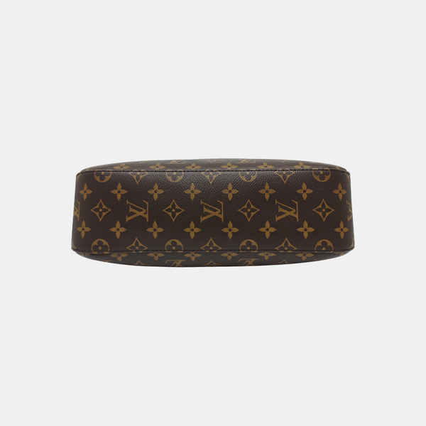 SLOUCHY PM Monogram Coated Canvas Brown