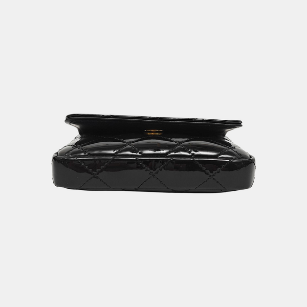 Quilted Patent Leather Black