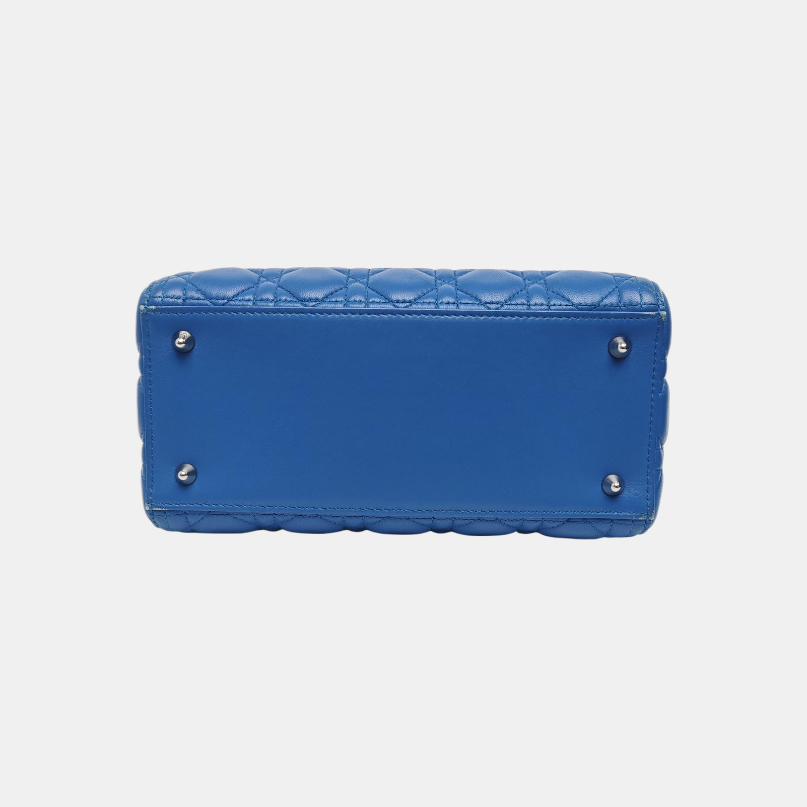 Lady Dior Medium Cannage Lambskin Blue