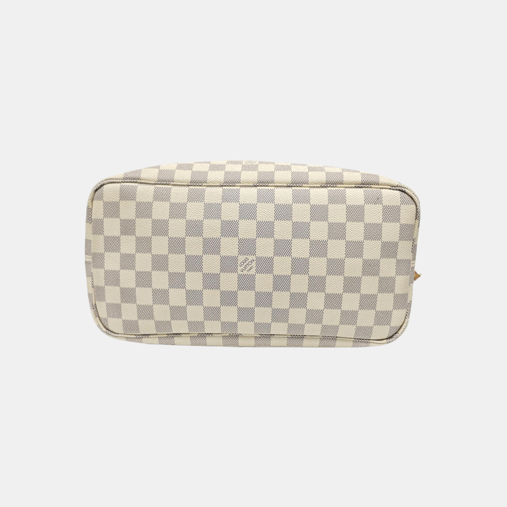 NEVERFULL MM Damier Azur Coated Canvas White