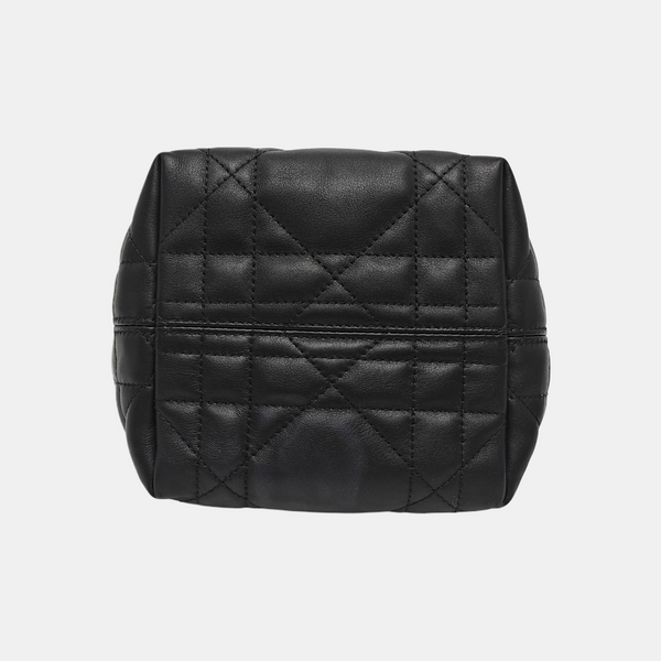 Toujours Nano Cannage Calfskin Black