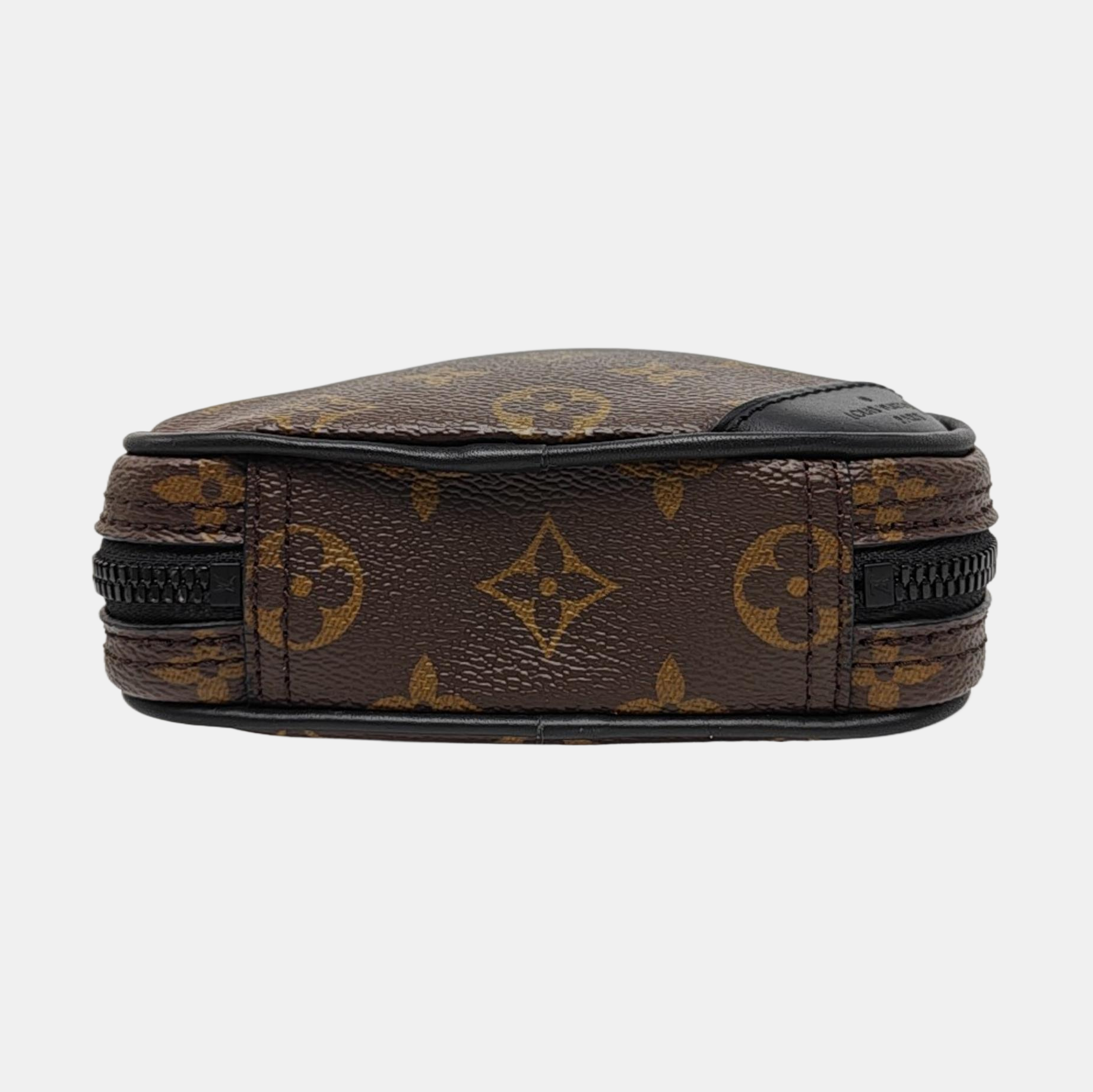 UTILITY SIDE Monogram Coated Canvas Brown