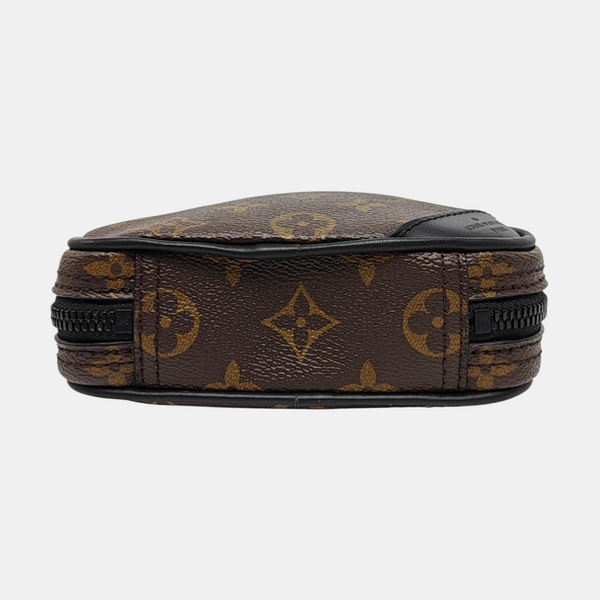 UTILITY SIDE Monogram Coated Canvas Brown