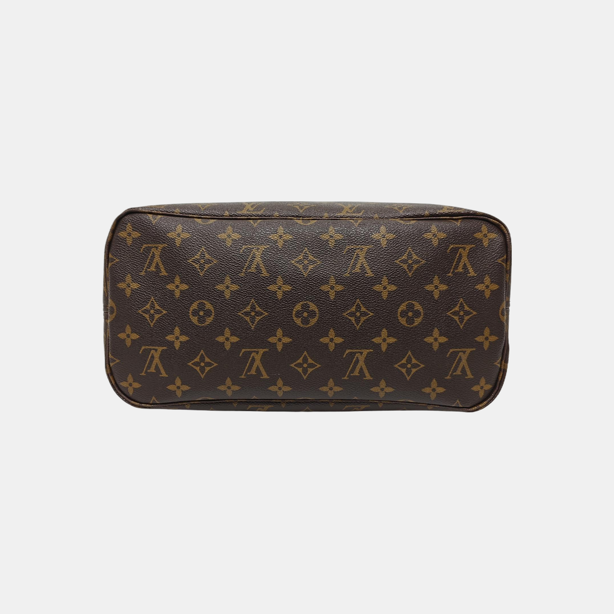 NEVERFULL MM Monogram Coated Canvas Brown
