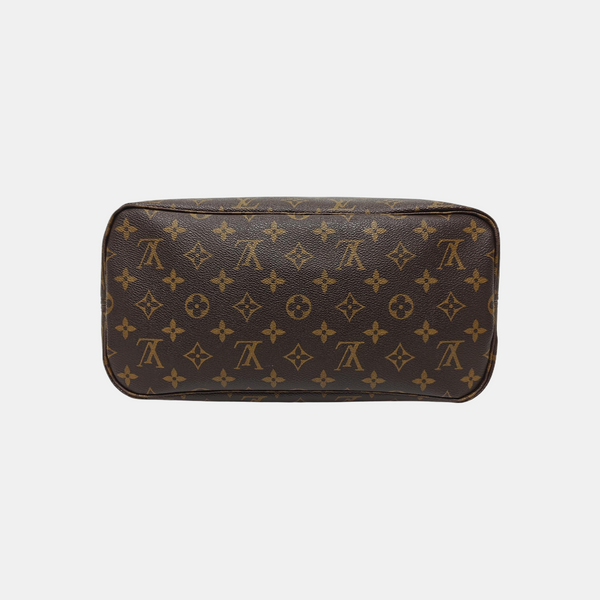 NEVERFULL MM Monogram Coated Canvas Brown
