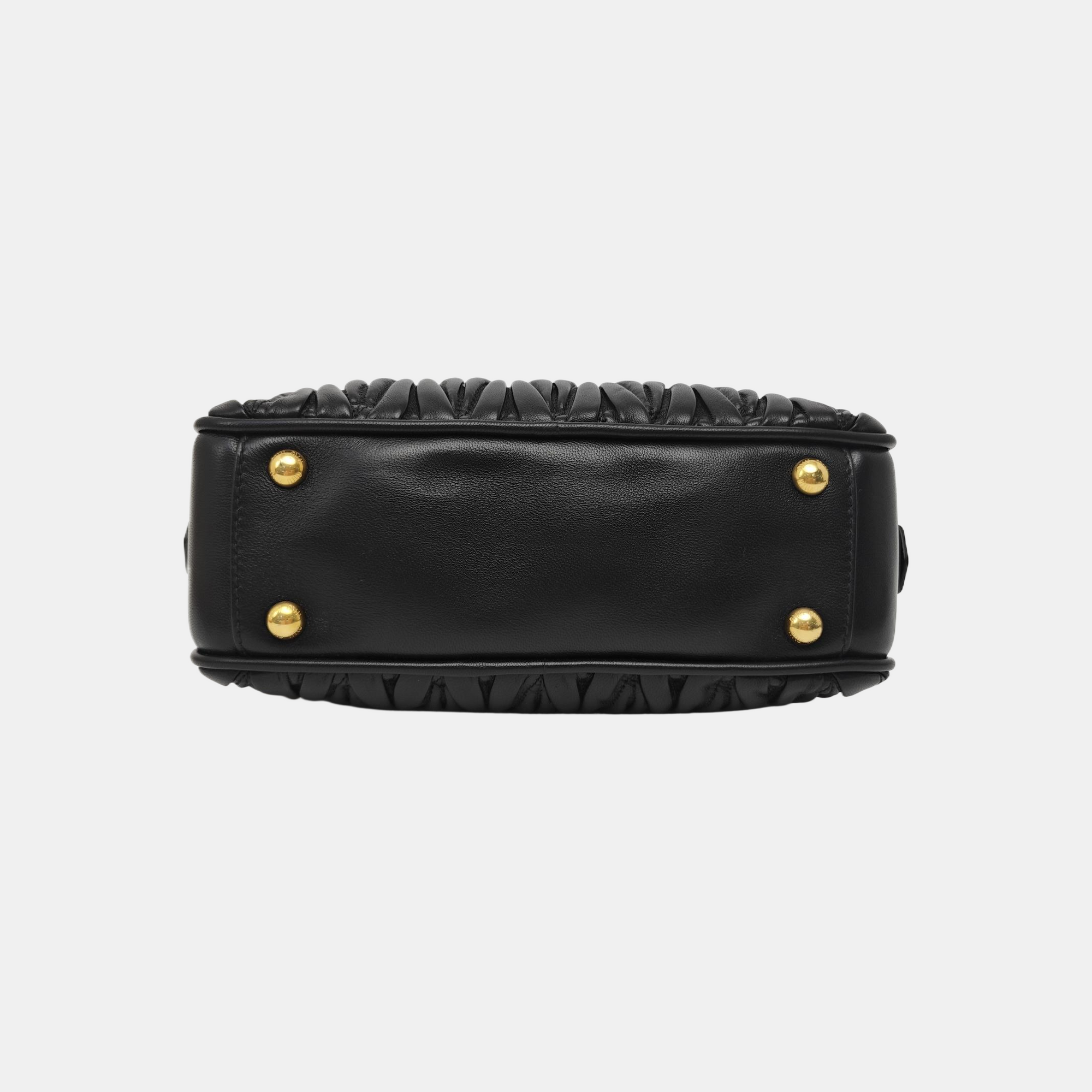 Arcadie Matelassé Quilted Lambskin Black