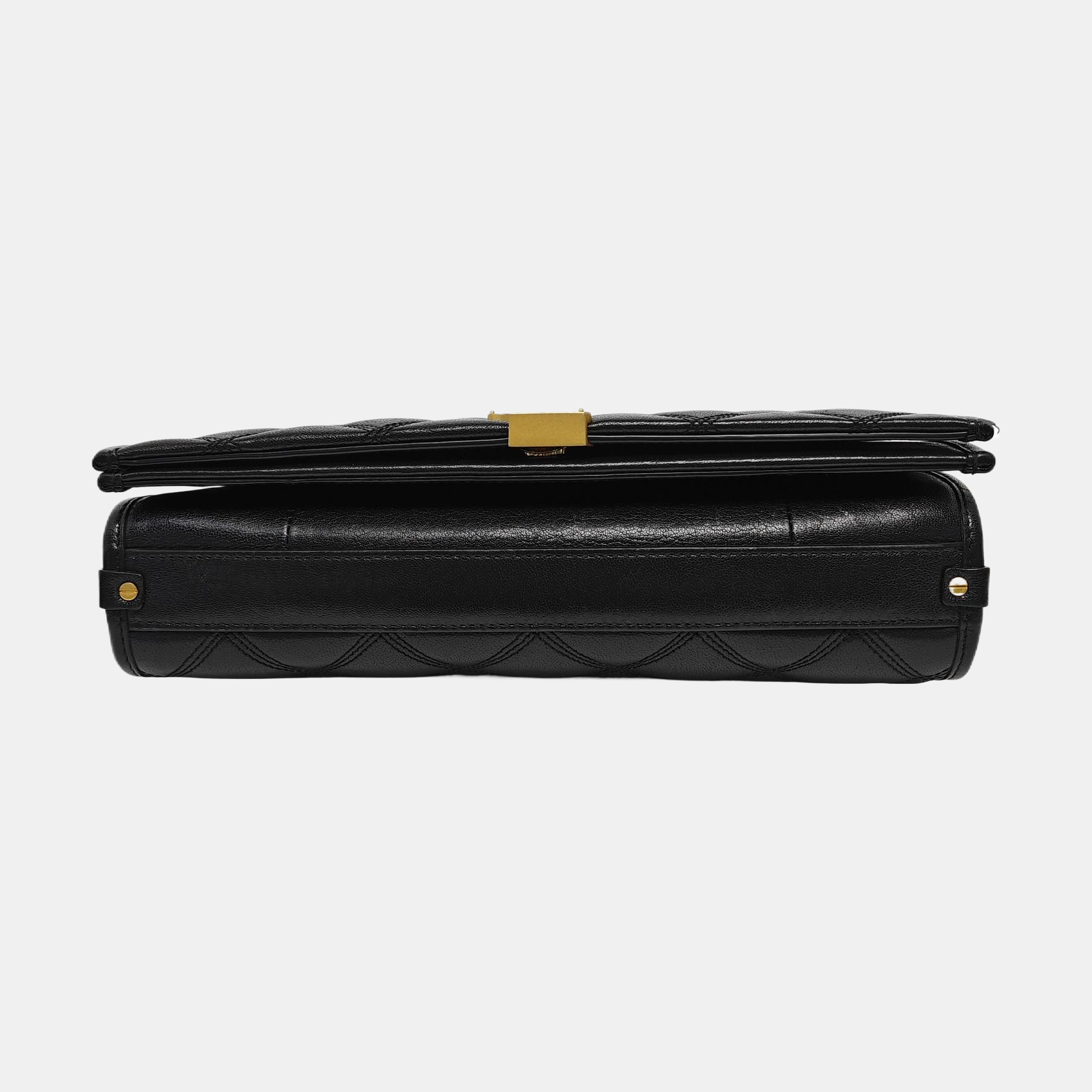 BECKY Small Quilted Lambskin Black