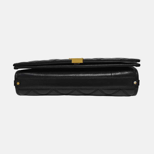 BECKY Small Quilted Lambskin Black
