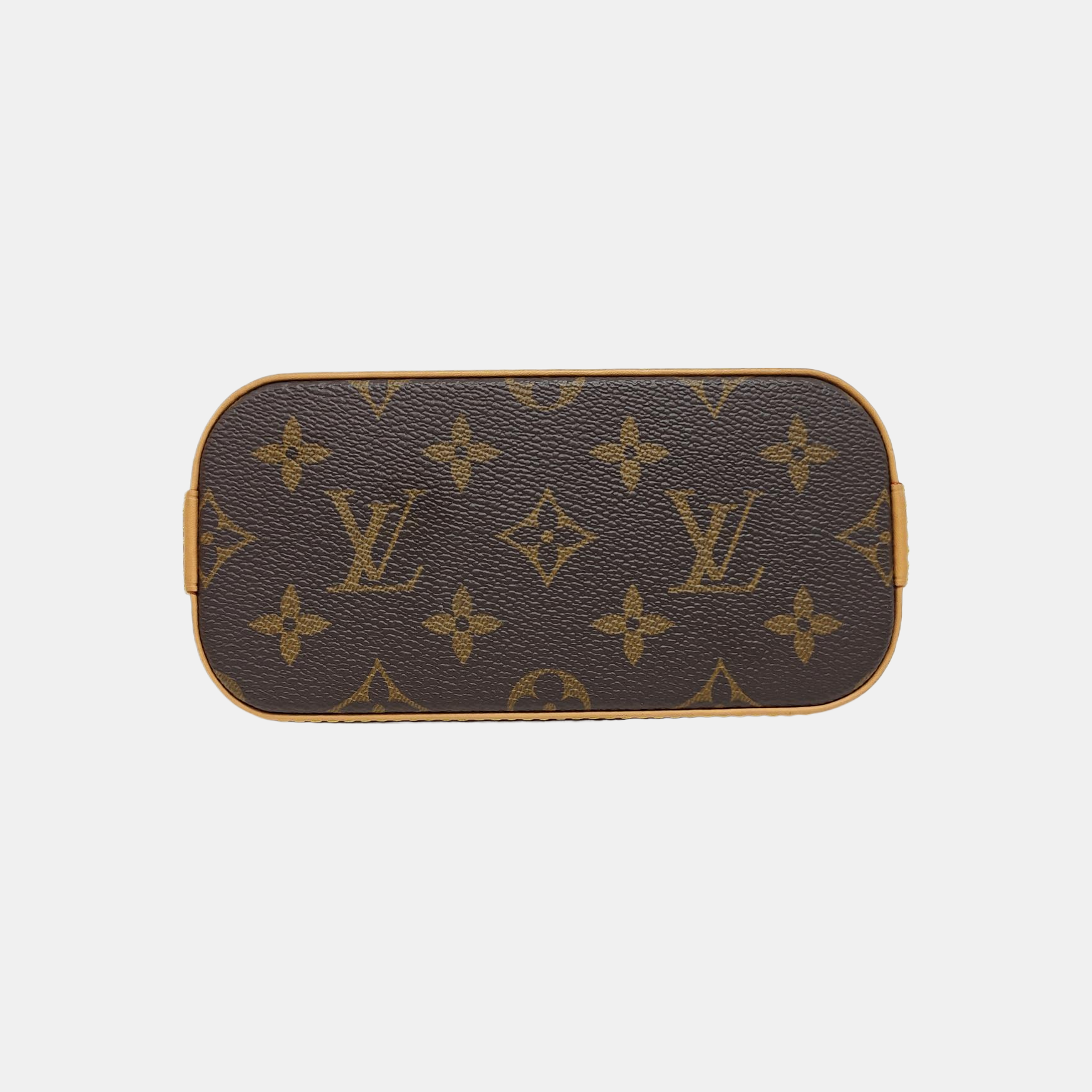 ALMA Mini Monogram Coated Canvas Brown
