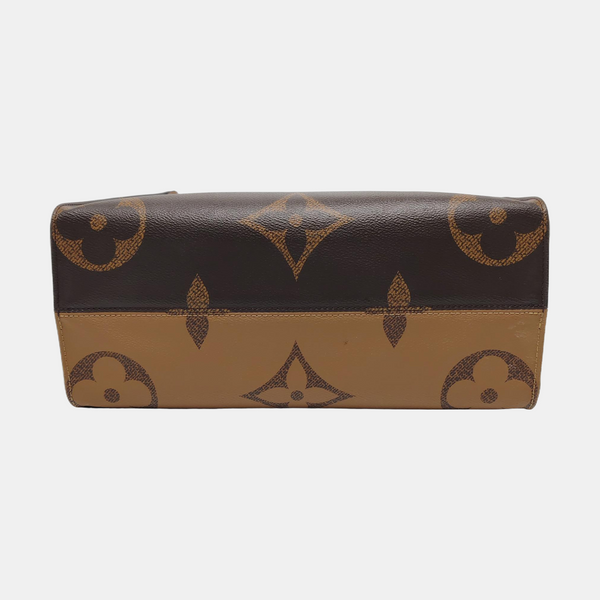 ONTHEGO MM Monogram Coated Canvas Brown