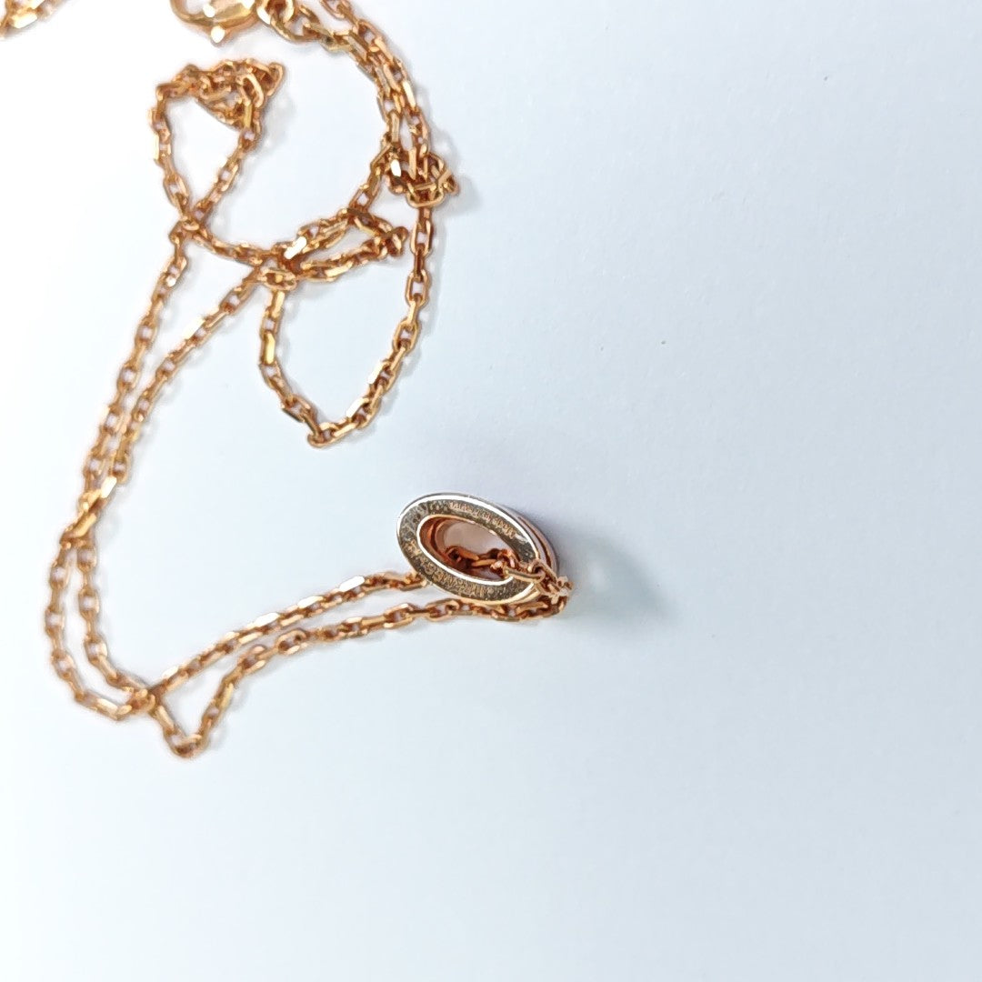 Pop H Metal Rose Gold Necklace