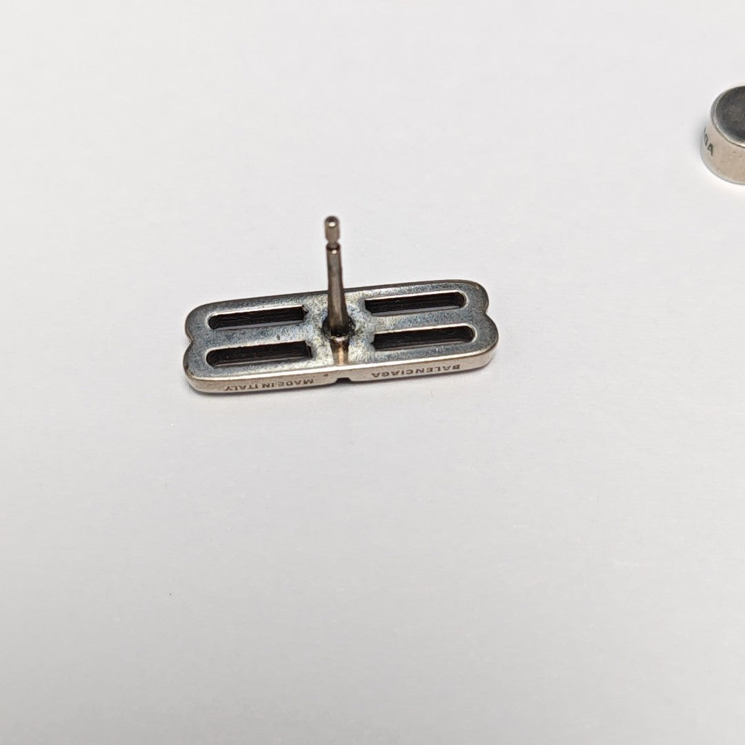 Metal Silver Stud Earrings