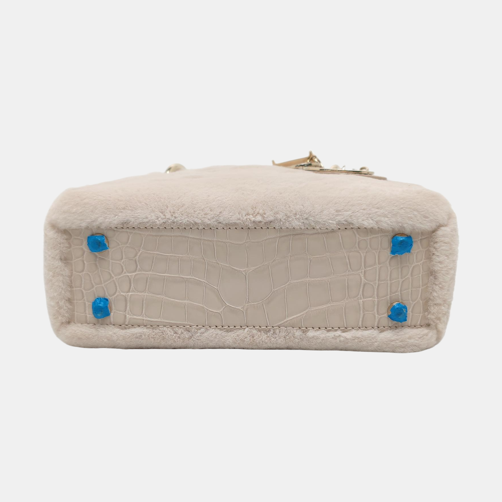 Lady Dior Mini Fur Beige