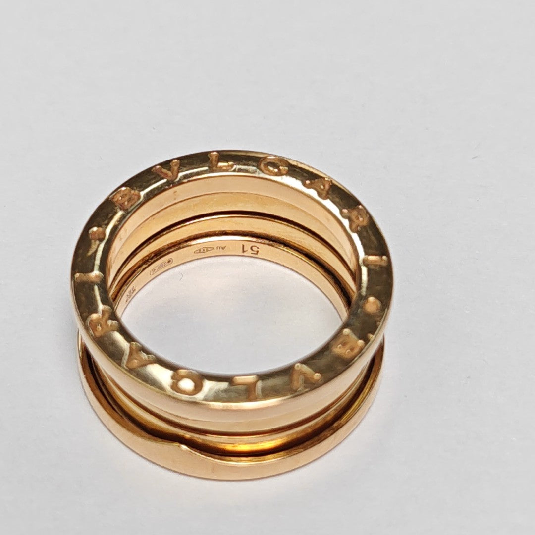 B.ZERO1 18k Rose Gold Ring EU 51