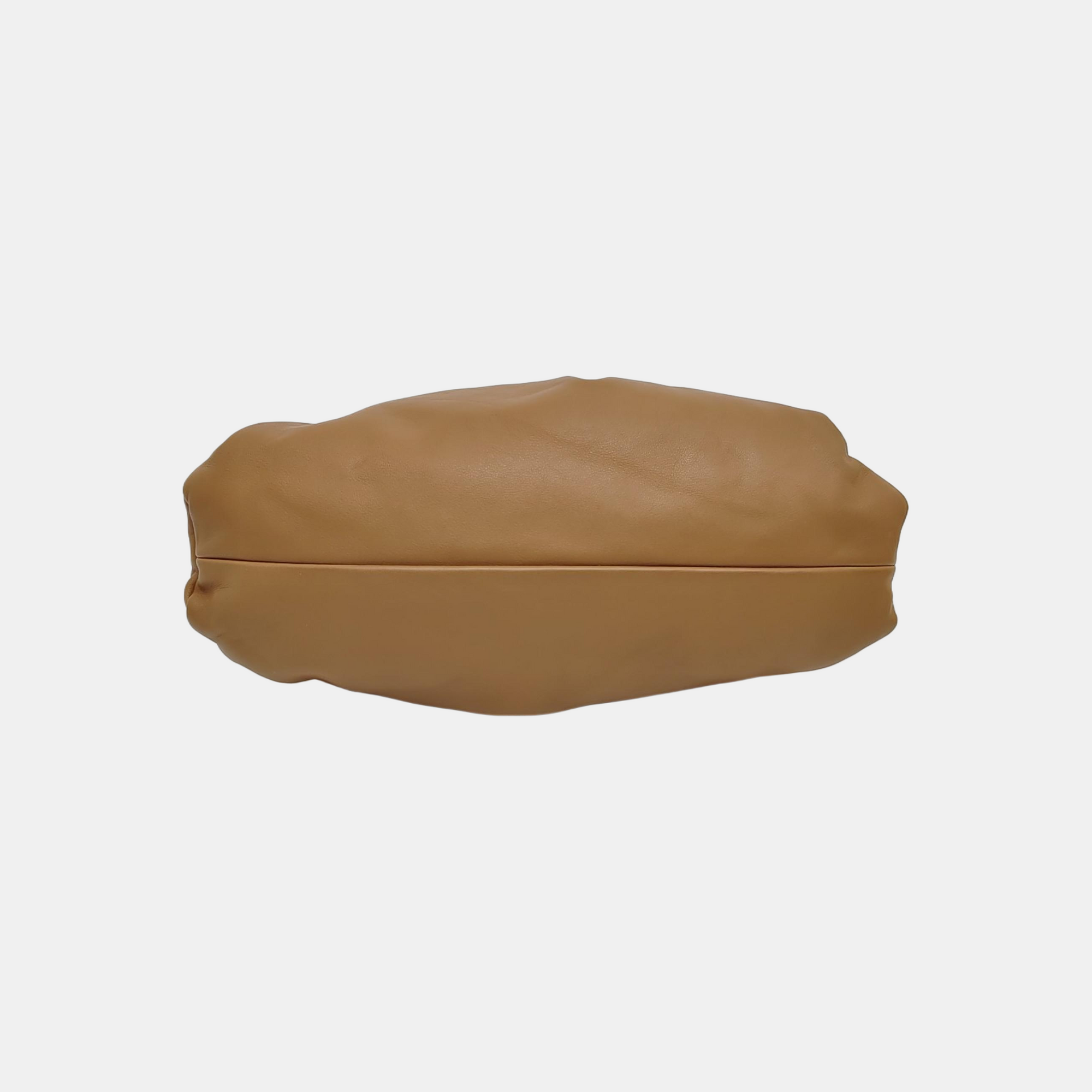 Authenticated pre-owned  The Pouch Calfskin Brown - Top Handle Bag at Looply