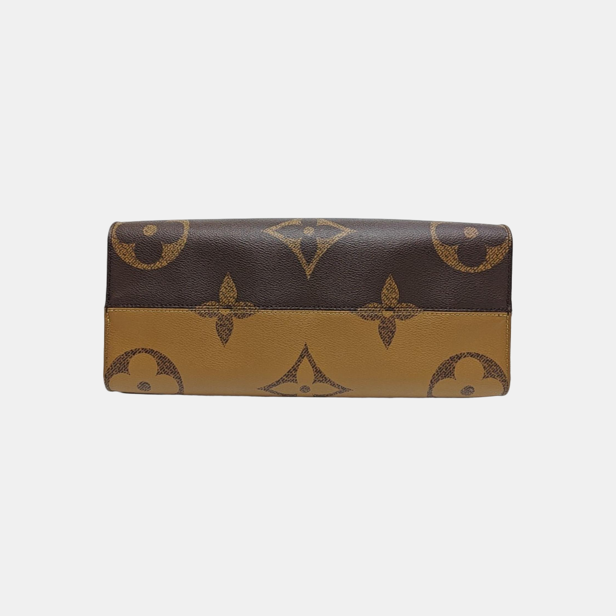 ONTHEGO MM Lona Monogram Revestida Marrón