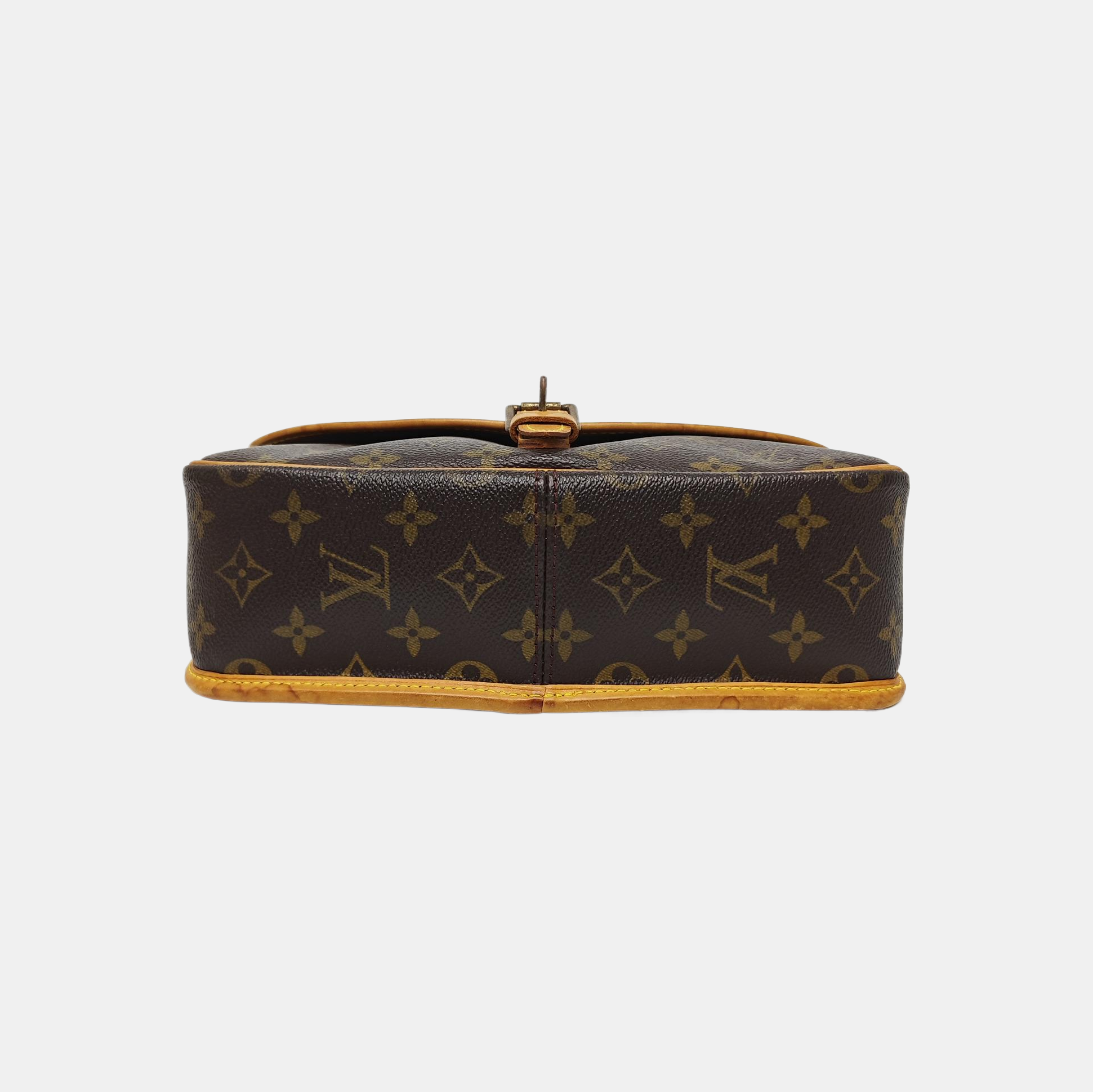 SOLOGNE PM Monogram Coated Canvas Brown