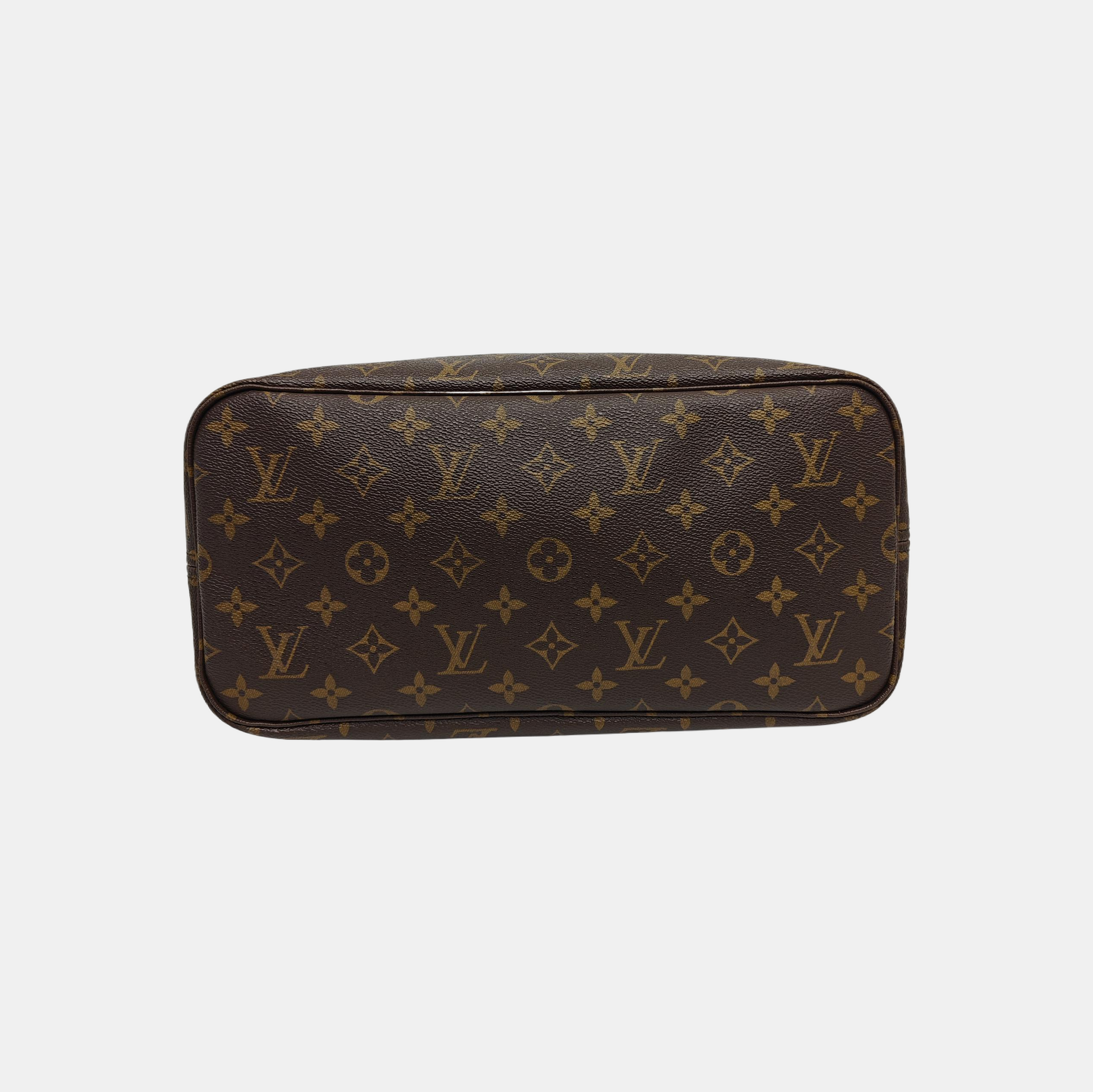 NEVERFULL MM Monogram Coated Canvas Brown