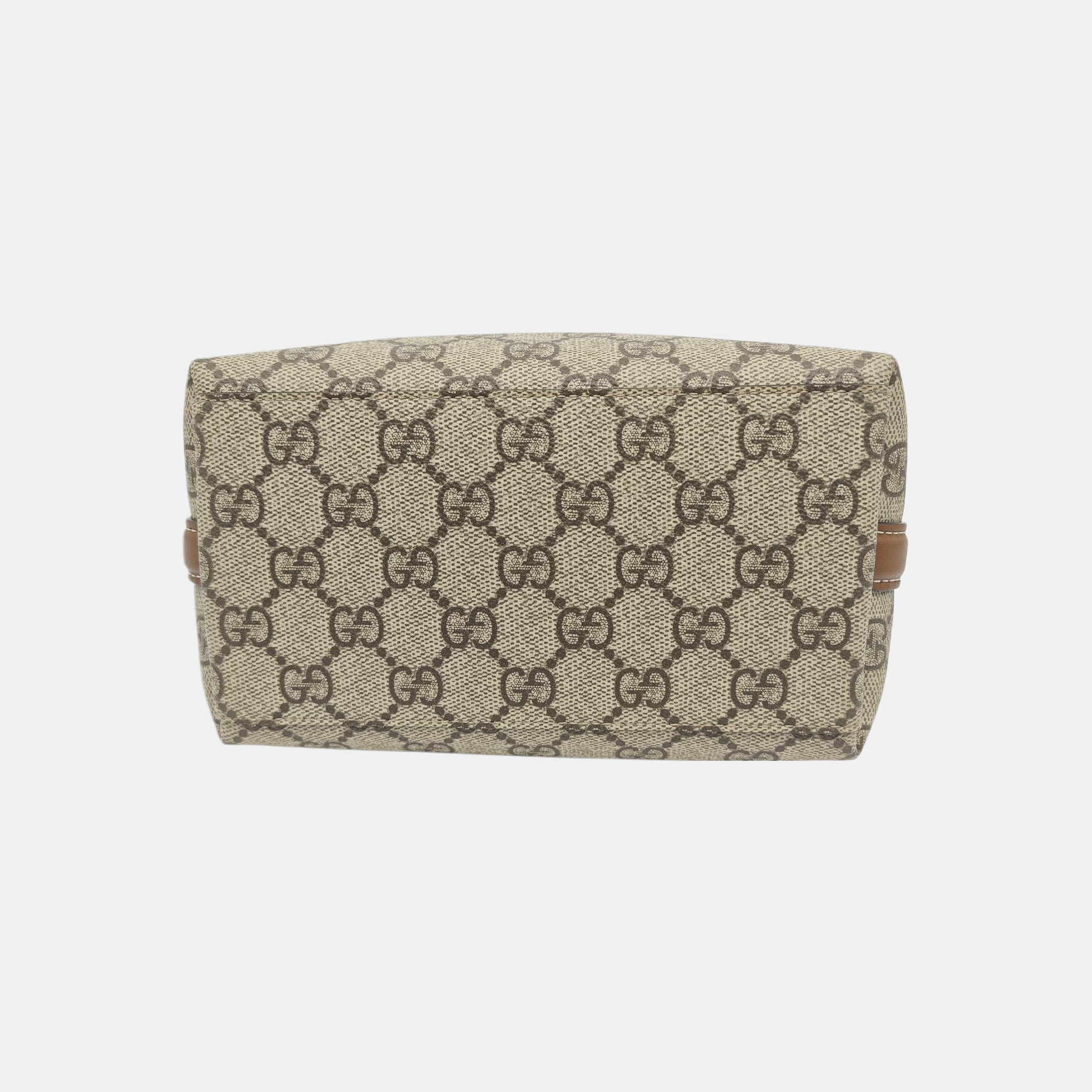 Monogram Coated Canvas Bucket Bag Beige