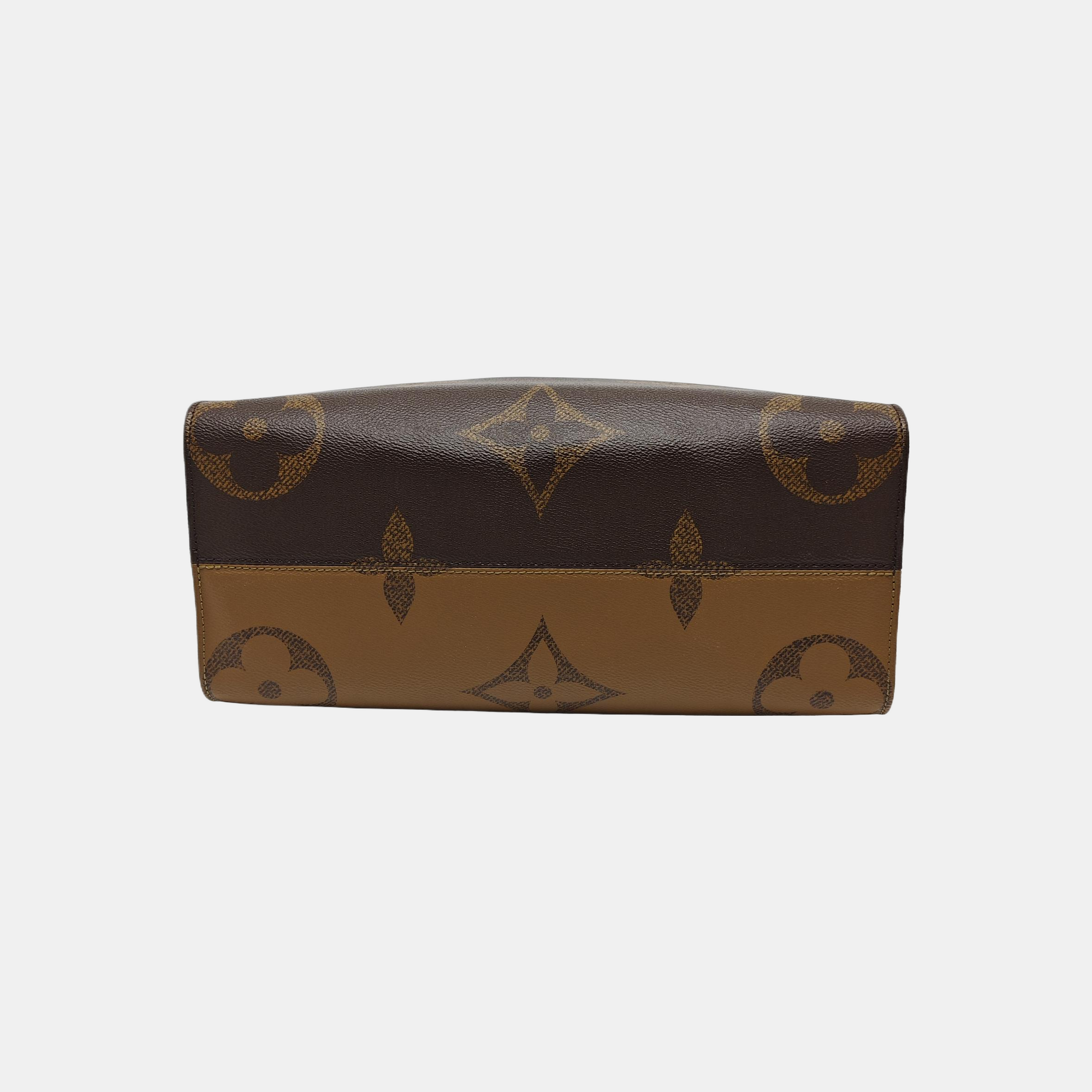 ONTHEGO MM Monogram Coated Canvas Brown
