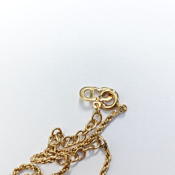 Twist Round Metal Gold Necklace