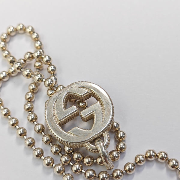 Interlocking G 925 Sterling Silver Necklace